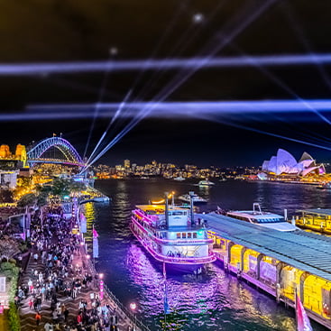 Fascinating harbour experience during Vivid Sydney 2024