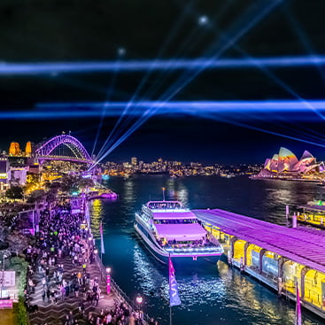 See the best of Vivid Sydney from a prime vantage point