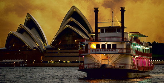  Enjoy the best of Vivid Sydney lights on Sydney Harbour aboard the popular Sydney Showboat