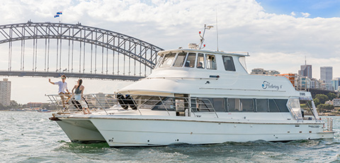 With incredible views of the harbour icons, Fleetwing II is the perfect boat to enjoy Vivid Sydney.