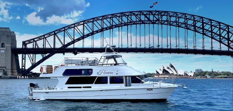 Heaven is the perfect vessel to watch Sydney come alive during Vivid Sydney with small groups.